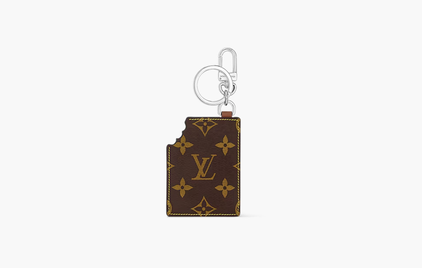 LV Chocolate Bar Figurine Key Holder and Bag Charm "Brown"